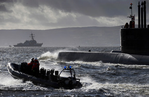Norwegian submarine Ula and American destroyer USS Nitze taking part in a previous Exercise Joint Warrior (library image) [Picture: Leading Airman (Photographer) AJ MacLeod, Crown copyright]