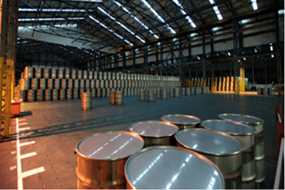 Safe and secure storage of Magnox Depleted Uranium (MDU) drums at Capenhurst awaiting disposition.