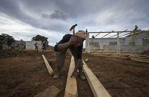 British Army Engineers and Sierra Leonean construction workers built the centre. Picture: Rob Holden Photography/DFID/Save the Children