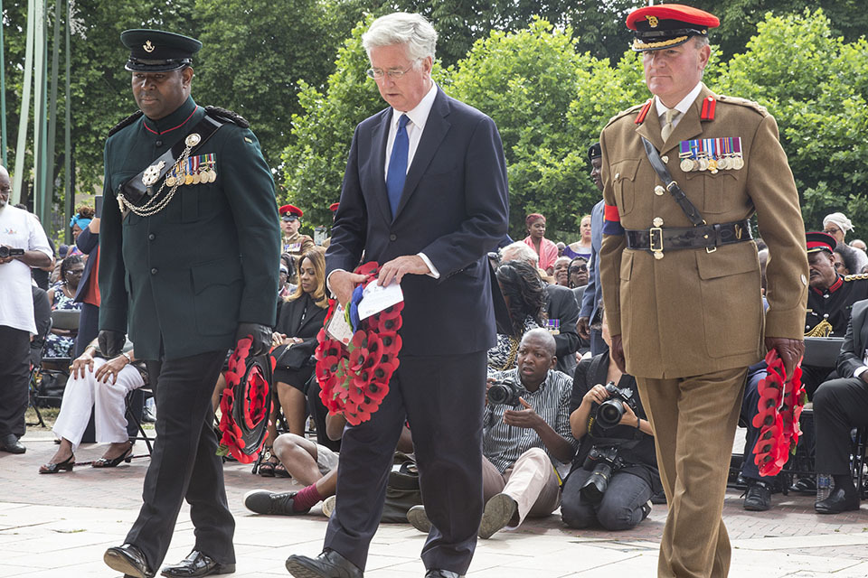 First ever memorial to African and Caribbean Service Personnel unveiled in Brixton.