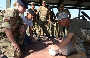 Medical training in Ukraine. Crown Copyright