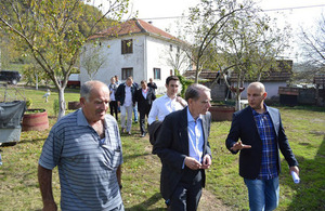 Ambassador Cliff delivers agricultural equipment to farmers in Leposavic and South Mitrovica