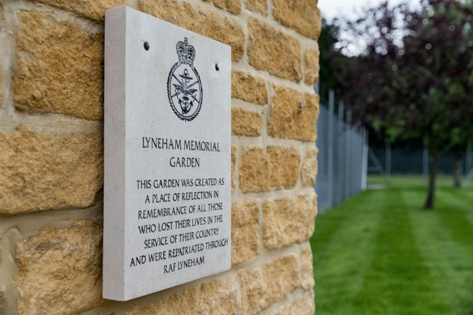 Garden of Remembrance officially opens at former RAF Lyneham Base