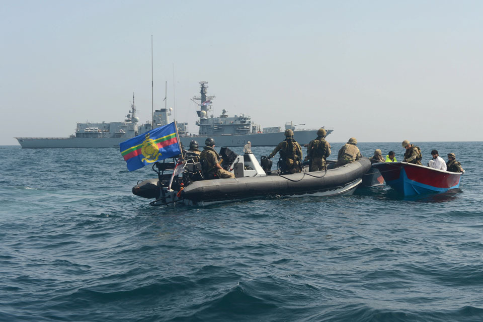Royal Navy warship in Middle East drugs bust
