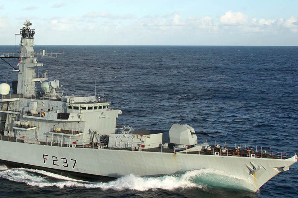 HMS Westminster supports Libya operations