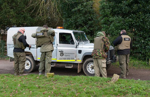 Environment Agency teams preparing for enforcement patrols as part of the clampdown on illegal fishing