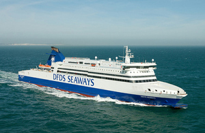 Photograph showing the ro-ro passenger ferry Dieppe Seaways