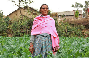 Photograph of a woman in Nepal