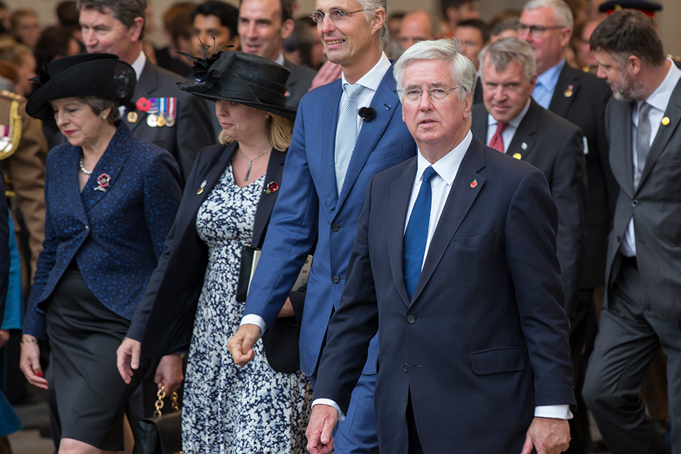 Defence Secretary pays tribute to wartime sacrifice at Passchendaele
