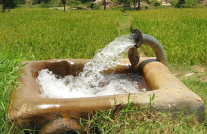 Rice field irrigation