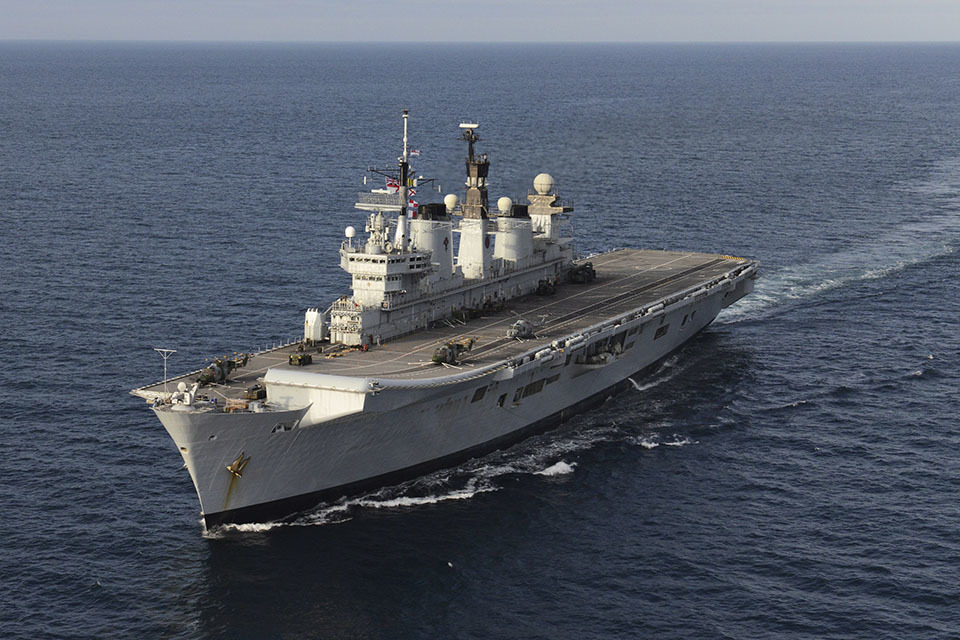 Illustrious leaves Portsmouth to make way for Queen Elizabeth