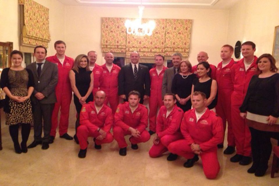 British aerobatic team the red arrows to visit jordan