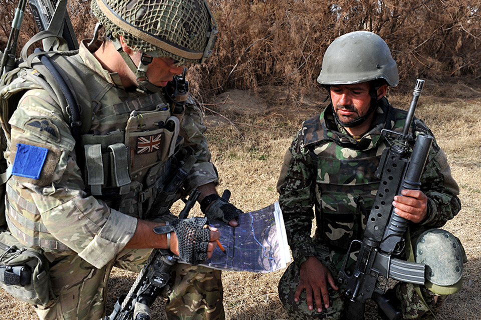 Paratroopers partner Afghan warriors