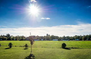 Sunny day outdoors.