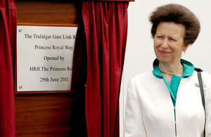 Her Royal Highness The Princess Royal officially opens the new link road