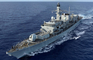 HMS Lancaster visits Barbados for Independence celebrations