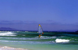 windsurfing