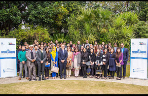 The British High Commissioner Mr. Thomas Drew CMG with participants of Future Leaders Conference.