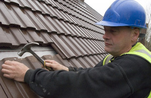 Contractor working on the MOD estate (stock image) [Picture: Crown copyright]