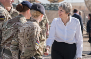 Prime Minister Theresa May in Iraq
