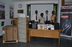 British High Commission donates office equipment to EOCO
