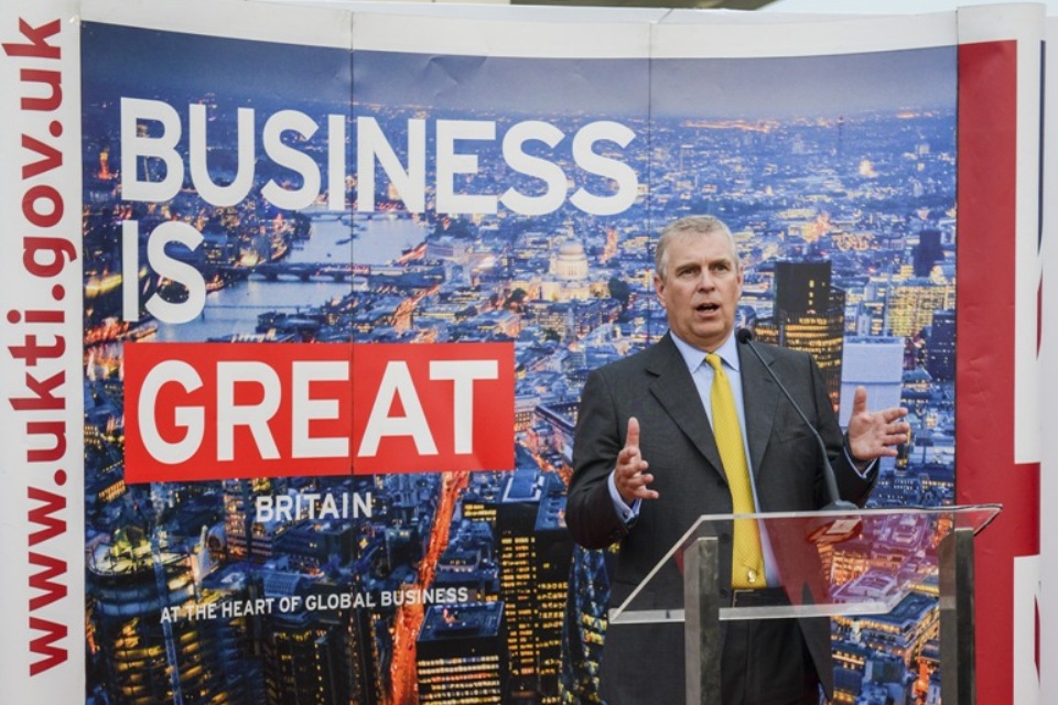 HRH Prince Andrew attended Business Reception at Senayan City
