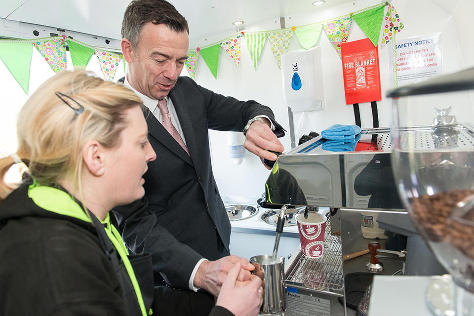 Coffee van provides perk to community