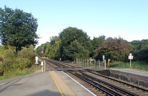 Image showing Alice Holt level crossing