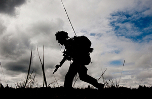 A British soldier on the Adazi Training Area in Latvia during Exercise Sabre Strike 2014 [Picture: Spc. Joshua Leonard US Army Europe, Crown copyright]