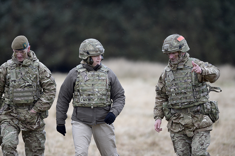 Armed Forces Minister visits Infantry Battle School