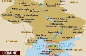 Ukraine map before annexation of Crimea