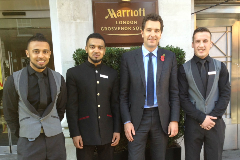 Government ministers shadow young people at work