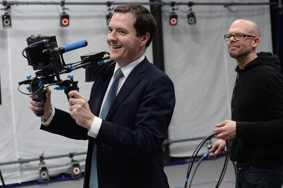 Chancellor celebrates success of growing creative industries in Britain