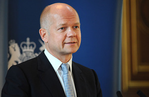 The Foreign Secretary William Hague