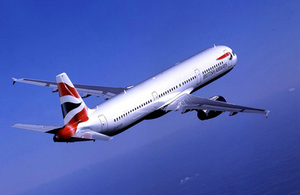 British Airways Airbus A321 in flight