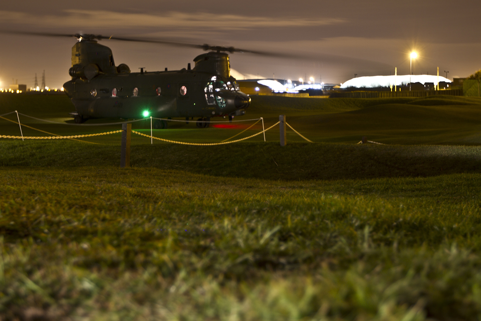 An 18 Squadron RAF Chinook