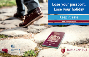 Image of poster for lose your passport campaign.