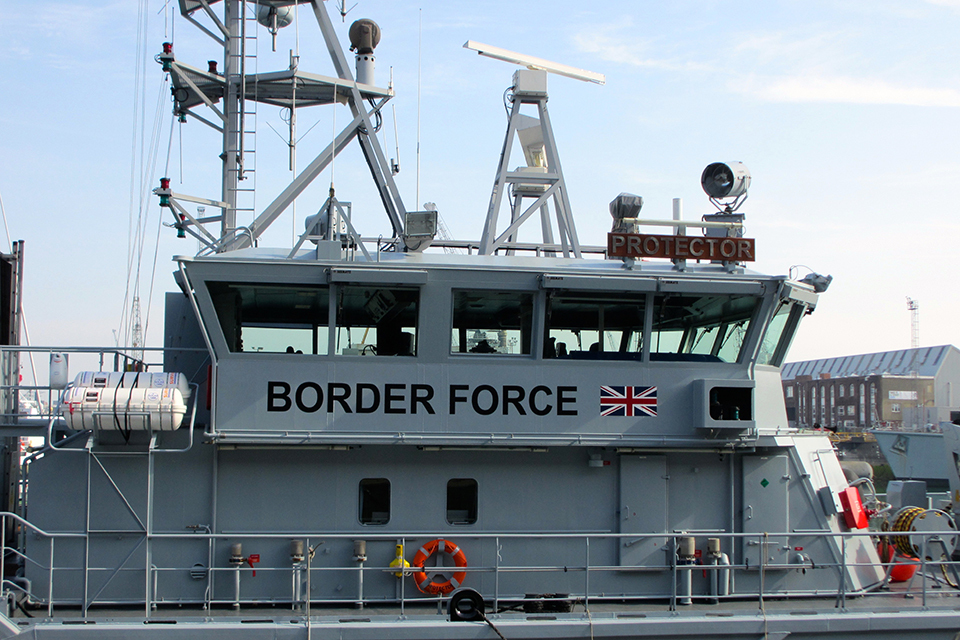 Home Secretary Launches New Border Force Cutter To Protect UK Coastline Home Secretary Launches New Border Force Cutter To Protect UK Coastline