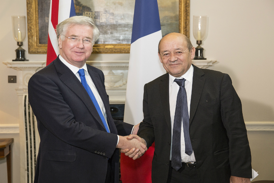 Defence Secretary discusses common goals with French counterpart