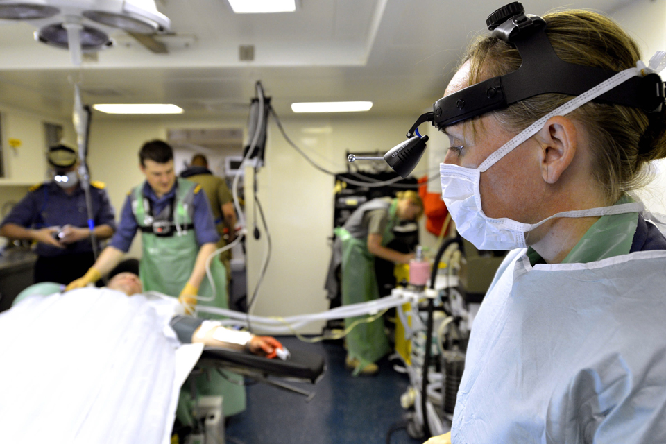 Surgeon Commander Catherine Doran and Surgeon Commander Simon Mercer