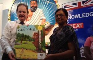 Minister Hugo Swire donated books to the Jaffna Library