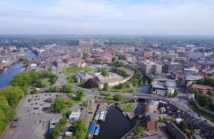 York ariel view