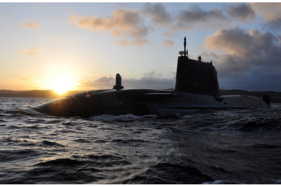 HMS Astute returning to HM Naval Base Clyde