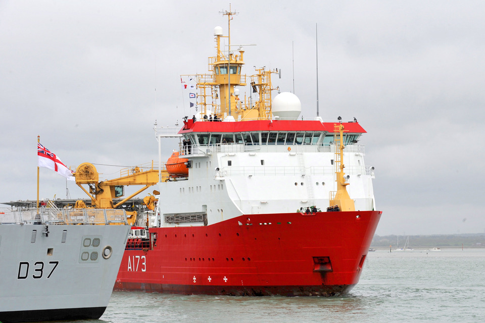 HMS Protector returns to Portsmouth