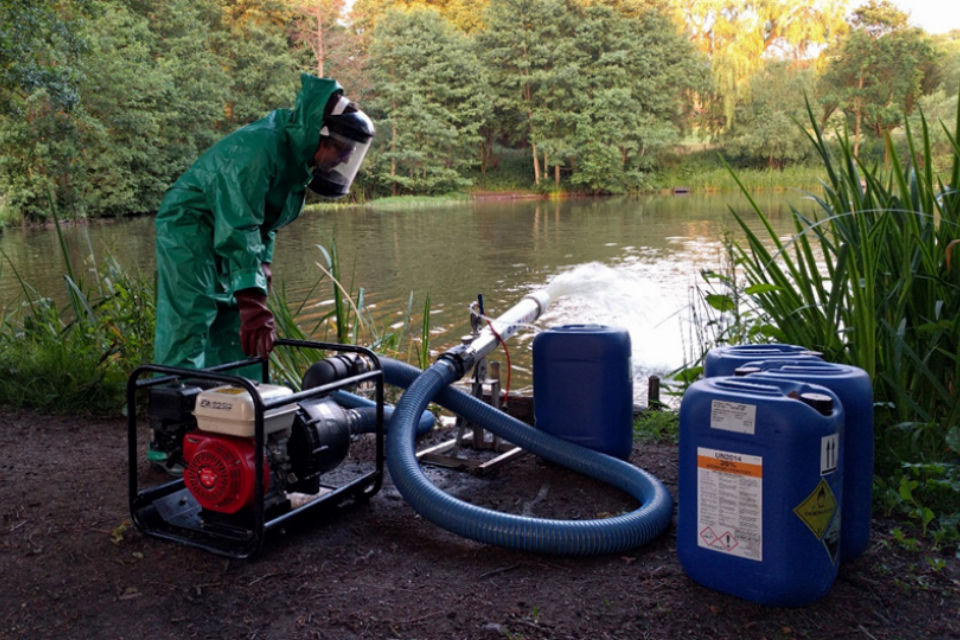 Environment Agency saves thousands of fish in Ampthill Reservoir
