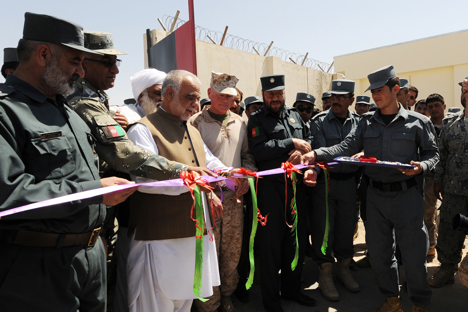 The opening of the new complex at Lashkar Gah Training Centre
