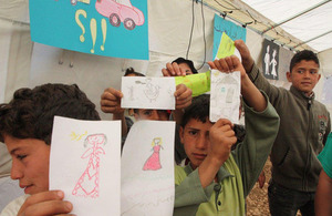 Syrian refugee children in Bekaa Lebanon