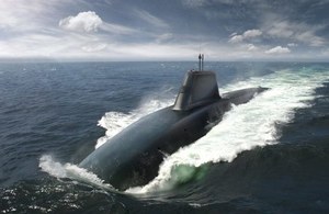 A CGI image of what the replacement to the Vanguard class submarines might look like. Crown Copyright.