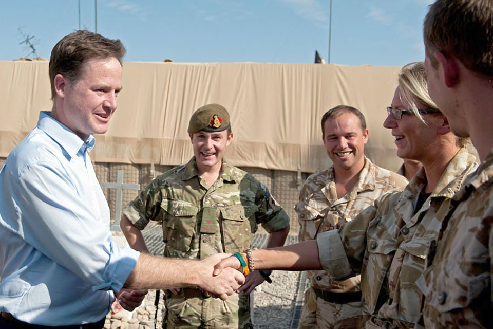 Deputy Prime Minister promotes TA soldier in Helmand