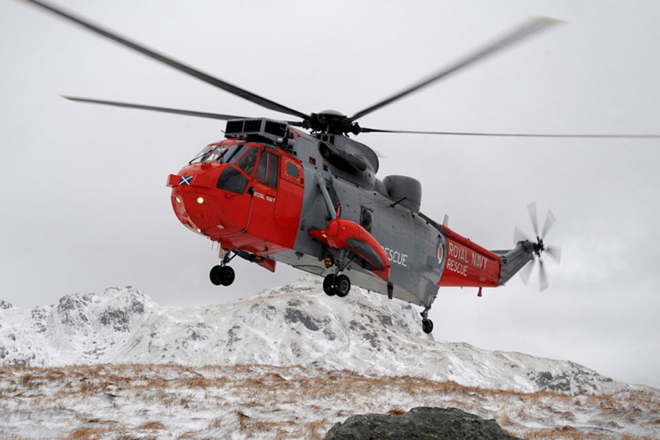 Navy's SAR helicopter battles blizzard to rescue stricken women